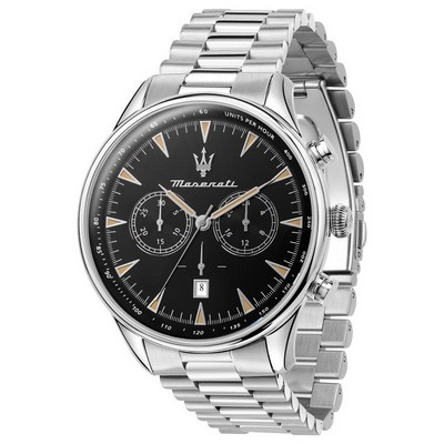 Maserati Tradizione Chronograph Black Dial Quartz R8873646004 100M Men's Watch