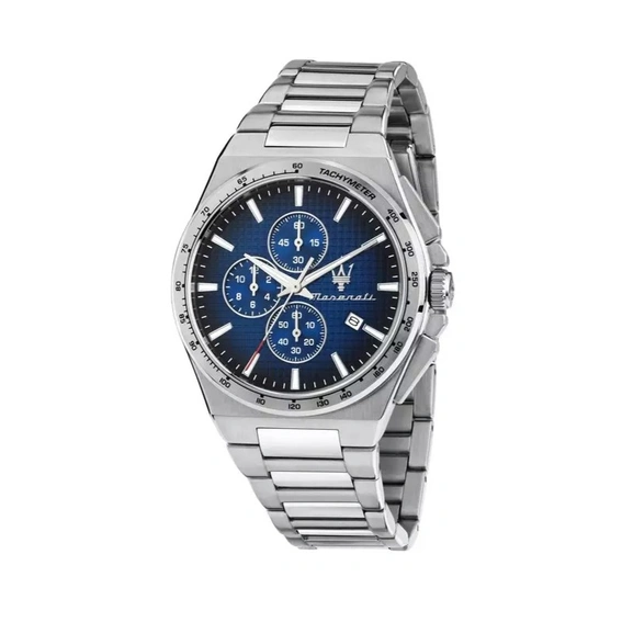 Maserati Velocita Chronograph Stainless Steel Blue Dial Quartz R8873653003 Men's Watch