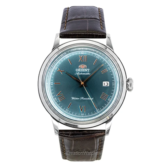 Orient Classic Leather Strap Green Dial Automatic RA-AC0023E Men's Watch