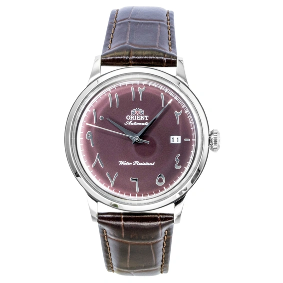 Orient Classic Bambino Leather Strap Bordeaux Dial Automatic RA-AC0037R Men's Watch