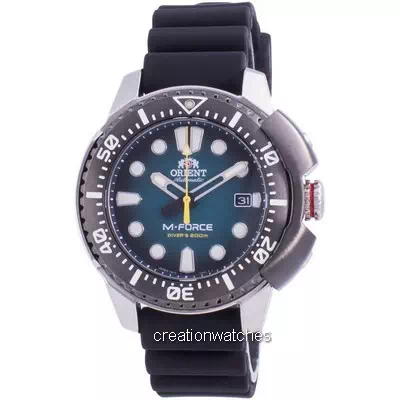 Relógio masculino RA-AC0L04L00B 200M do mergulhador automático Orient M-Force