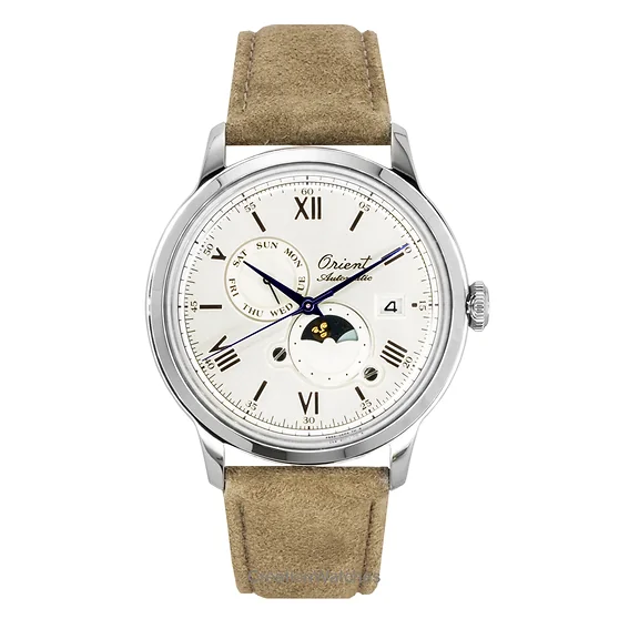 Orient Classic 75th Anniversary Limited Edition Sun and Moon White Dial Automatic RA-AK0808S Men's Watch