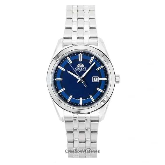 Orient Stretto Stainless Steel Blue Dial Solar RA-WG0602L Women's Watch
