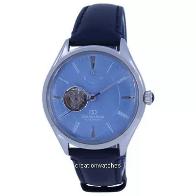 Relógio Orient Star Coração Aberto Azul Automático RE-AT0203L00B Relógio Masculino