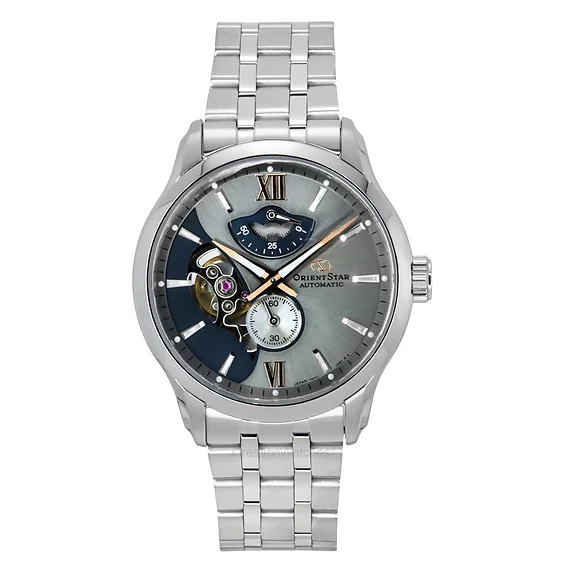 Orient Star Contemporary Limited Edition Open Heart Grey Dial Automatic RE-AV0B09N 100M Men's Watch