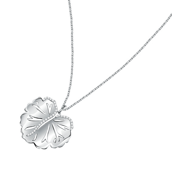 Серебряное ожерелье Morellato Ninfea с подвеской Foglia SAUE01 для женщин