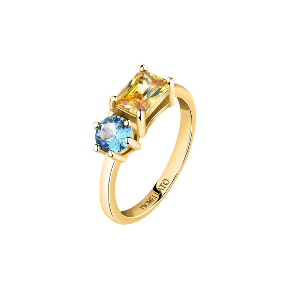 Кольцо Morellato Colori с родиевым покрытием золотистого цвета SAVY09014 для женщин