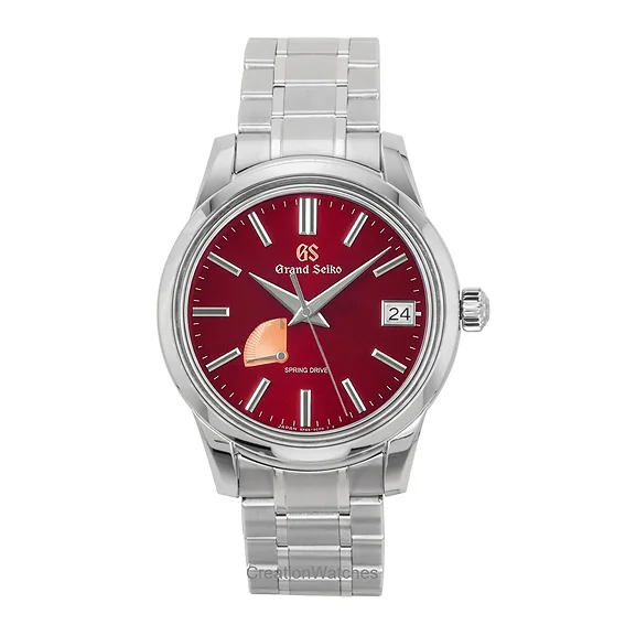 Grand Seiko Elegance Limited Edition 20th Anniversary Stainless Steel Red Dial Automatic SBGA499G 100M Men's Watch