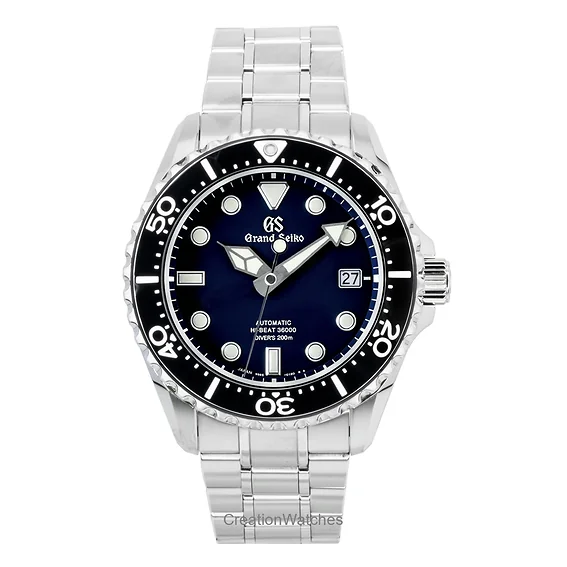 Grand Seiko Sport Hi-Beat Stainless Steel Dark Blue Dial Automatic Diver's SBGH289G 200M Men's Watch