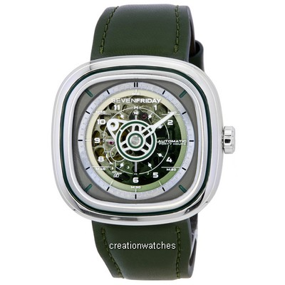Sevenfriday T-Series Green-T Skeleton Dial Automatic T1/06 SF-T1-06 Men's Watch