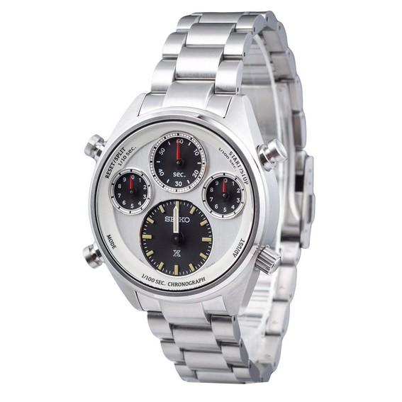 Seiko Prospex Speedtimer SFJ009P1 Solar 110th Anniversary Limited Edition Chronograph Men's Watch With Extra Strap