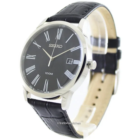 Seiko Quartz Black Dial SGEH13P1 SGEH13P Men's Watch