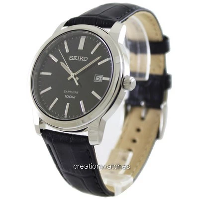 Đồng hồ đeo tay nam Seiko Quartz Sapphire màu đen SGEH19P1 SGEH19P vi