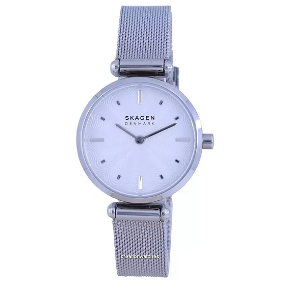 Skagen Amberline Silver Dial Stainless Steel Quartz SKW2956 Women's Watch