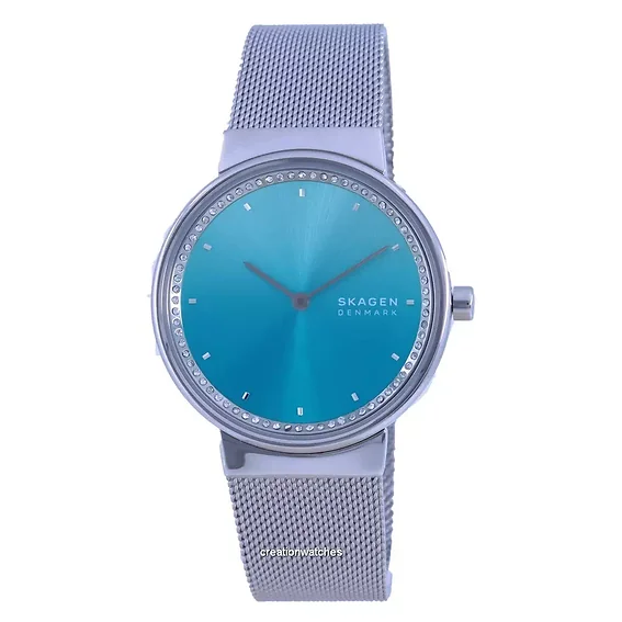 Skagen Freja Blue Dial Stainless Steel Quartz SKW2983 Women's Watch