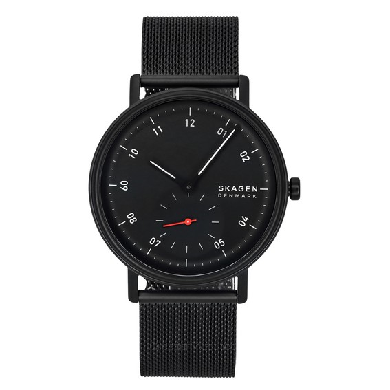 スカーゲン クッペル ステンレススチール ブラックダイヤル クォーツ SKW6892 メンズ腕時計