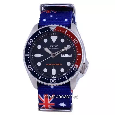 Reloj para hombre Seiko Automatic Diver's Polyester SKX009K1-var-NATO30 200M