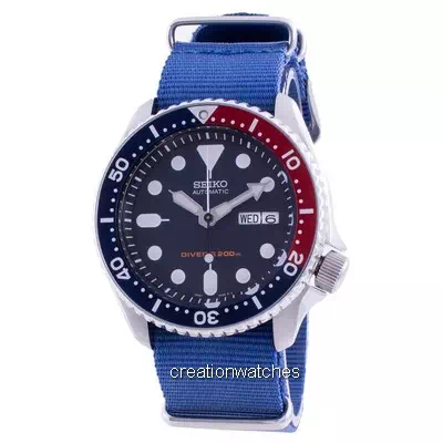 Seiko Automatic Diver's Deep Blue SKX009K1-var-NATO8 200M Men's Watch