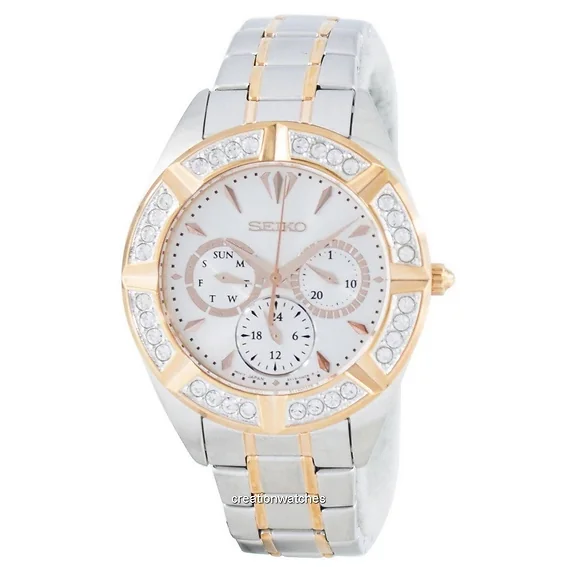 Seiko Quartz Multi-Function Diamond Accent SKY678 SKY678P1 SKY678P Women's Watch