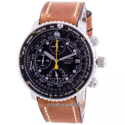 นาฬิกาข้อมือ Seiko Pilot's Flight SNA411P1-VAR-LS17 Quartz Chronograph 200M Men's Watch