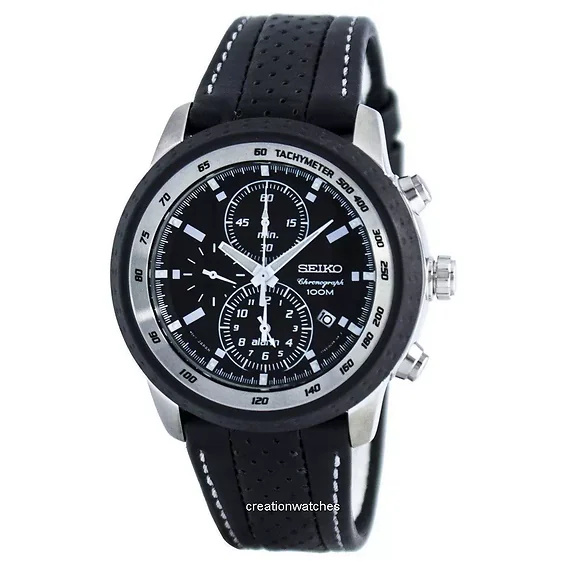 Seiko Chronograph Quartz Alarm Tachymeter SNAB55 SNAB55P1 SNAB55P Men's Watch