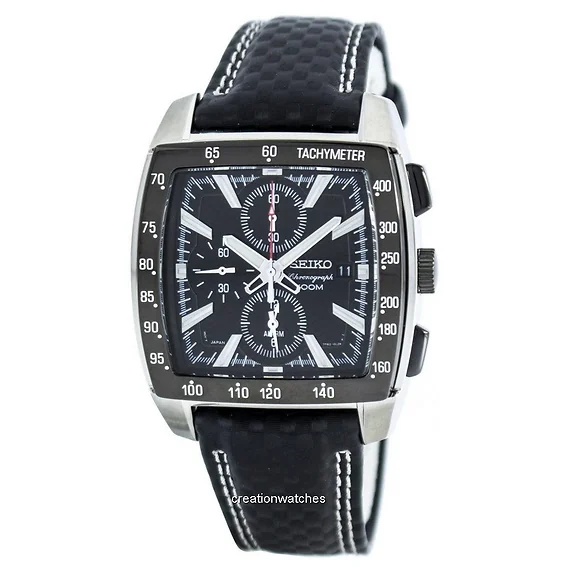 Seiko Quartz Alarm Chronograph Tachymeter SNAC31 SNAC31P1 SNAC31P Men's Watch
