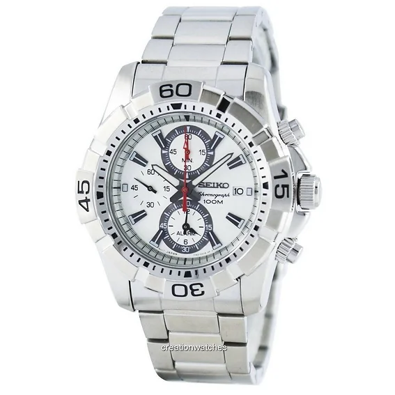 Seiko Quartz Alarm Chronograph SNAE23 SNAE23P1 SNAE23P Men's Watch
