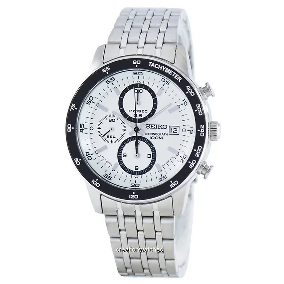Seiko Quartz Chronograph Tachymeter SND717 SND717P1 SND717P Men's Watch