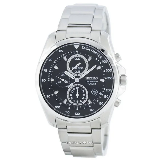 Seiko Quartz Chronograph Tachymeter SNDD63 SNDD63P1 SNDD63P Men's Watch
