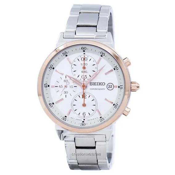 Seiko Neo Classic Chronograph Quartz SNDW48 SNDW48P1 SNDW48P Women's Watch