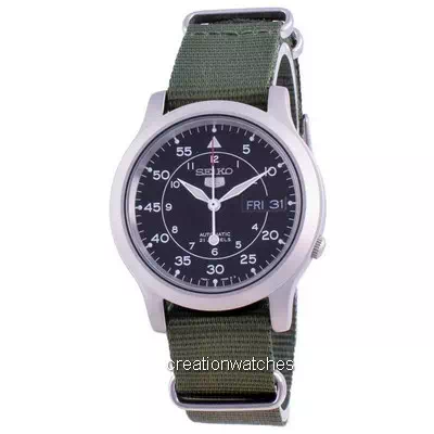 Seiko 5 Military SNK809K2-var-NATOS12 Automatic Nylon Strap Men's Watch