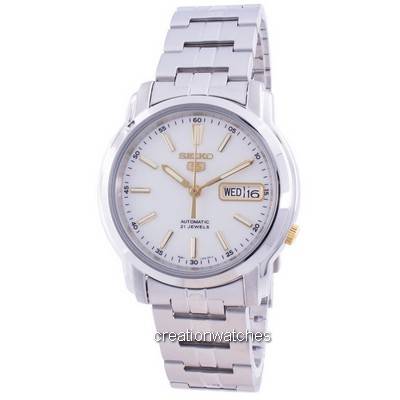 Seiko 5 Automatic White Dial SNKL84 SNKL84K1 SNKL84K Men's Watch