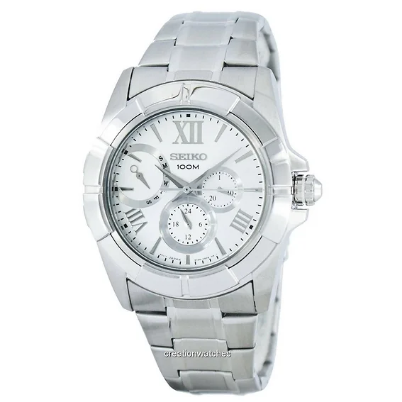 Seiko Multi-Function Quartz SNT039 SNT039P1 SNT039P Men's Watch