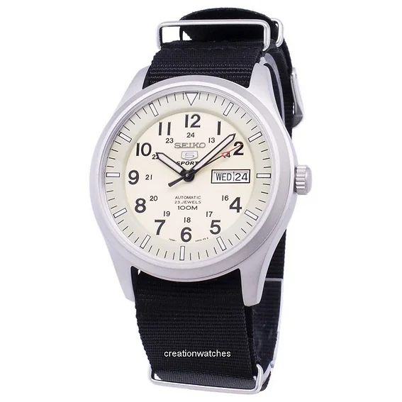 Seiko 5 Sports Automatic Black Nato Strap SNZG07K1-NATO4 Men's Watch