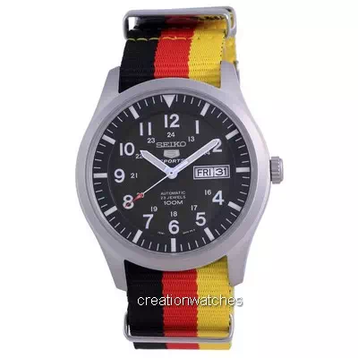 Seiko 5 Sports Military Automatic Polyester SNZG09K1-var-NATO26 100M Men's Watch