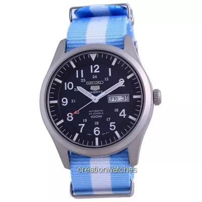 Đồng hồ nam Seiko 5 Sports Automatic Polyester SNZG11K1-var-NATO24 100M