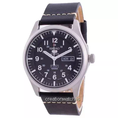 Seiko 5 Sports Black Dial Automatic SNZG15J1-var-LS20 100M Men's Watch