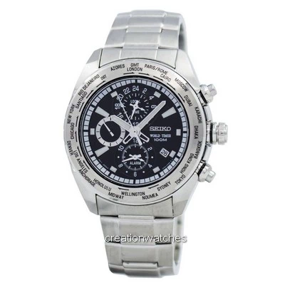 Seiko Alarm World Timer SPL037P1 SPL037 SPL037P Men's Watch
