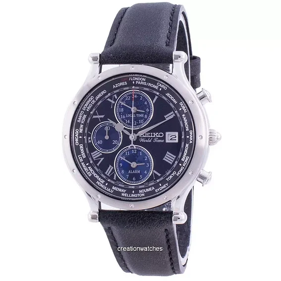 Seiko 30th Anniversary Age Of Discovery World Time SPL059 SPL059P1 SPL059P Quartz Chronograph Limited Edition Men's Watch