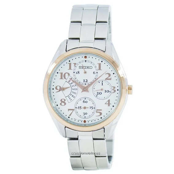 Seiko Retrograde Quartz Multi-Function SRL052 SRL052P1 SRL052P Women's Watch
