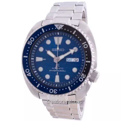 Relógio masculino Seiko Prospex Turtle Save The Ocean SRPD21 SRPD21J1 SRPD21J 200M