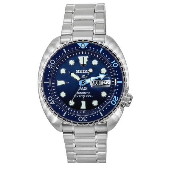 Seiko Prospex The Great Blue Turtle PADI Special Edition Blue Dial Automatic Diver's SRPK01K1 200M herreur
