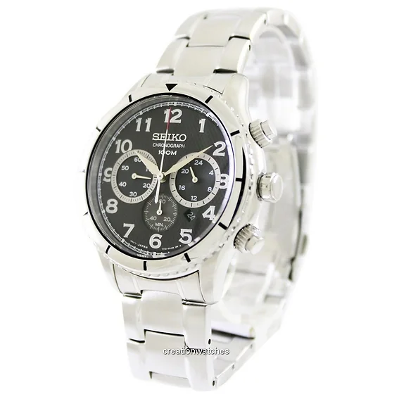 Seiko Chronograph Quartz 100M SRW037 SRW037P1 SRW037P Men's Watch