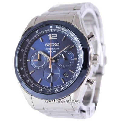 Đồng hồ đeo tay nam Seiko Chronograph Quartz 100M SSB091P1 SSB091P vi