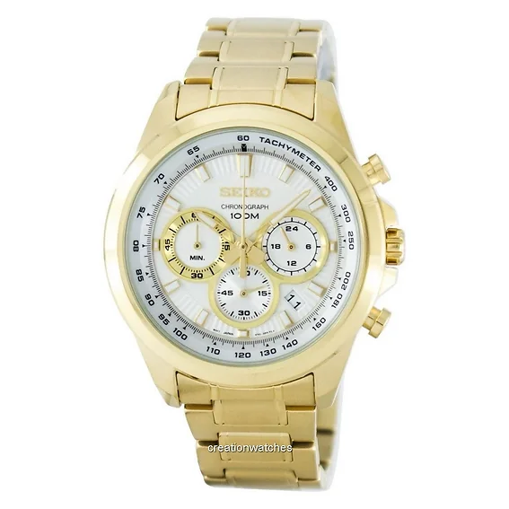 Seiko Chronograph Quartz Tachymeter SSB254 SSB254P1 SSB254P Men's Watch