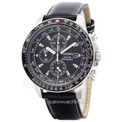 Đồng hồ đeo tay nam Seiko Pilot Chronograph Flightmaster SSC009P3 vi