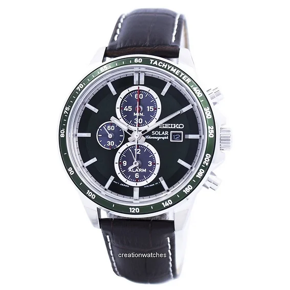 Seiko Solar Alarm Chronograph SSC501 SSC501P1 SSC501P Men's Watch