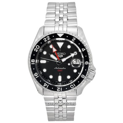 Seiko 5 Sports Black Grape GMT SKX Re-Interpretation Automatic SSK001 SSK001K1 SSK001K 100M นาฬิกาข้อมือผู้ชาย