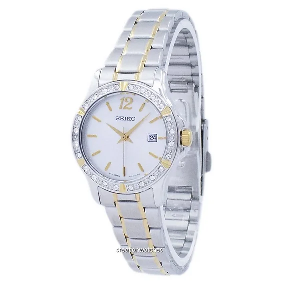 Seiko Quartz Diamond Accent SUR718 SUR718P1 SUR718P Women's Watch