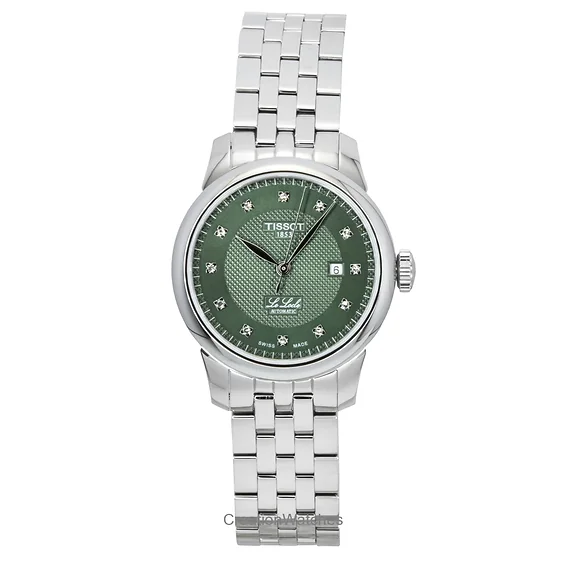 Tissot Le Locle Stainless Steel Green Dial Automatic T006.207.11.096.00 Women's Watch
